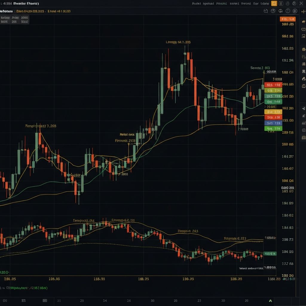 Professional trading chart analysis